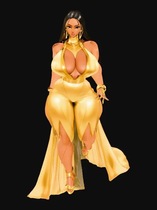 3D model for Golden Elegance