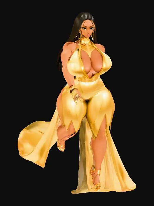 3D model for Golden Elegance