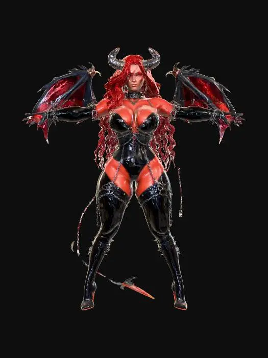 3D model for Infernal Guardian Demon, #villain#