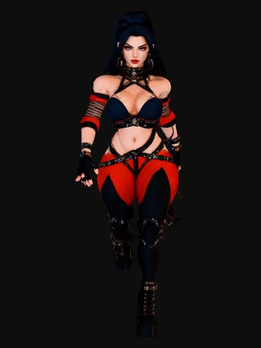 3D model for Futuristic Latex Warrior