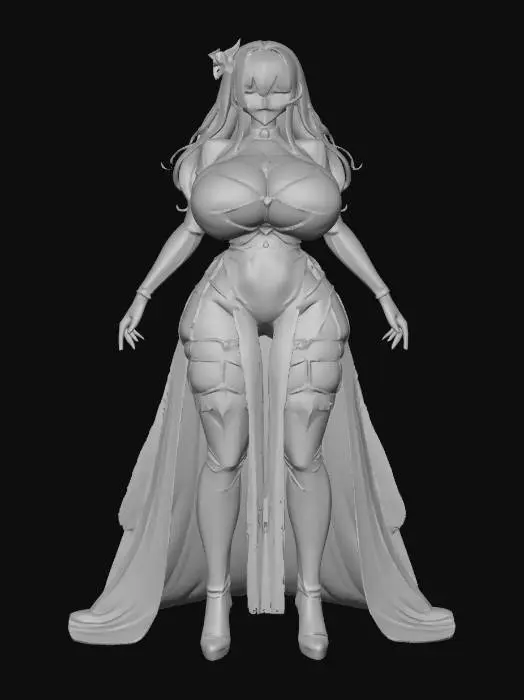 3D model for Festivie Gown model, #Christmas2025#