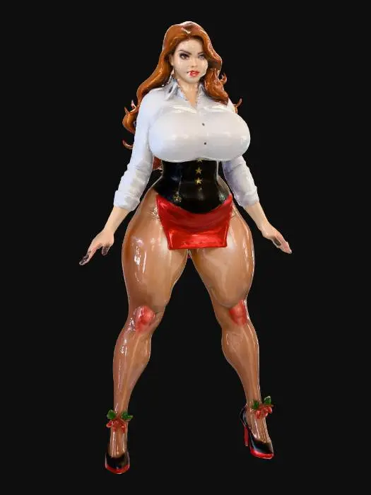 3D model for Christmas Accountant Seductress, #Christmas2025#