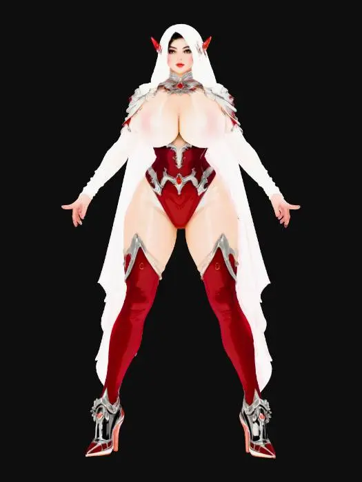 3D model for Crimson Hijab Santa Fashion, #Christmas2025#