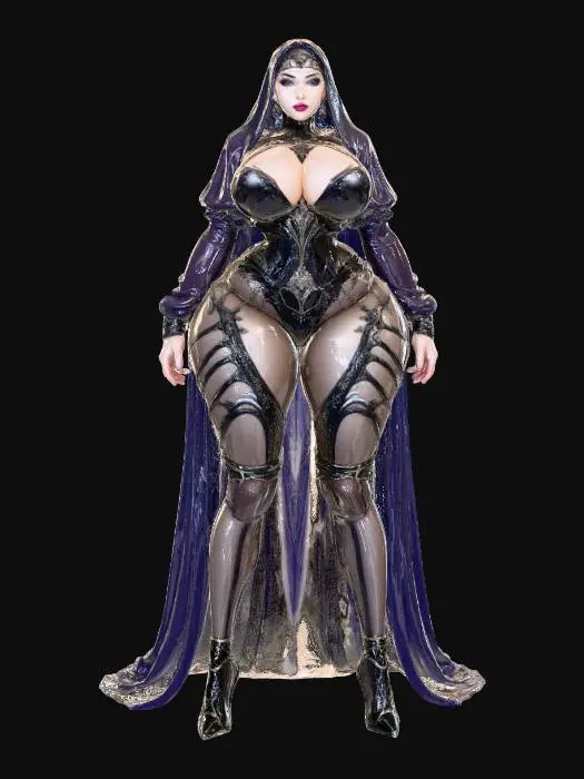 3D model for Mystical Hijab Gothic Elegance