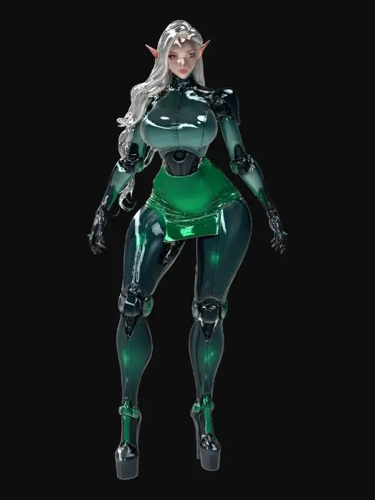 3D model for Cyborg secretary Elegance