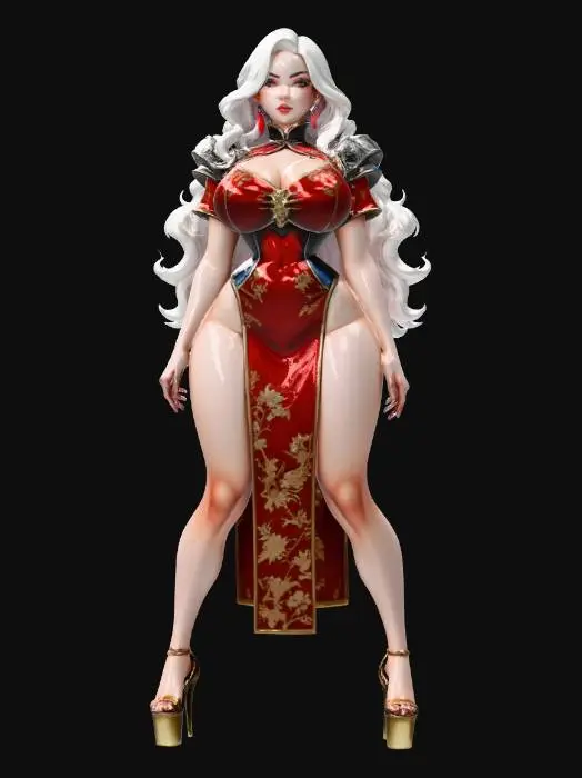 3D model for Scarlet Warrior