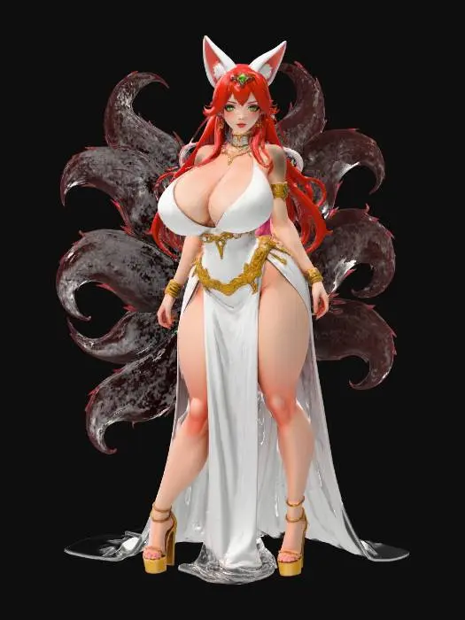 3D model for Mystical Nine-Tails Enchantress