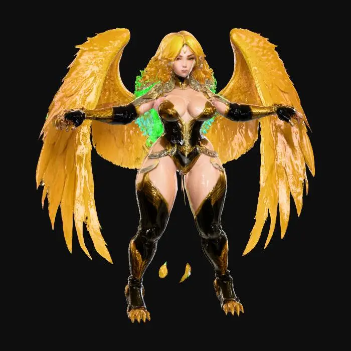 3D model for Harpy Queen 