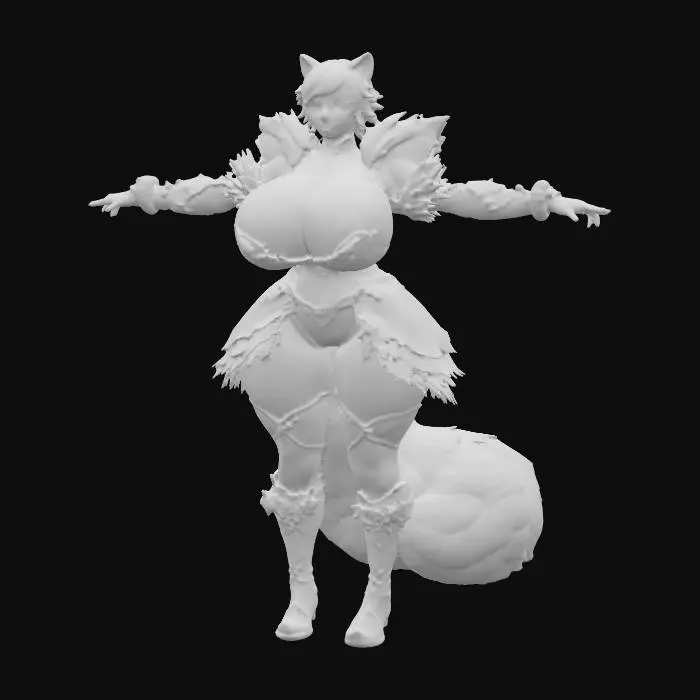 3D model for Forest Guardian Warrior, #PBR#