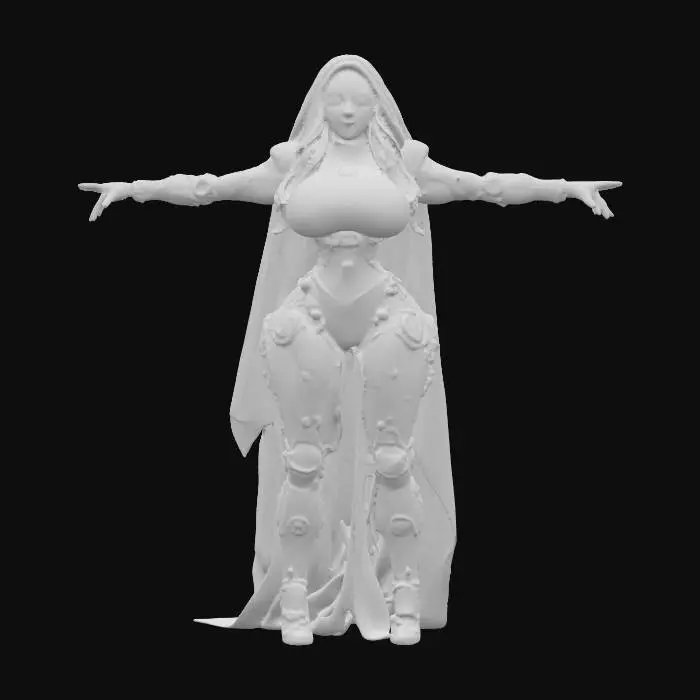 3D model for Cybernetic Nun in Latex, #PBR#
