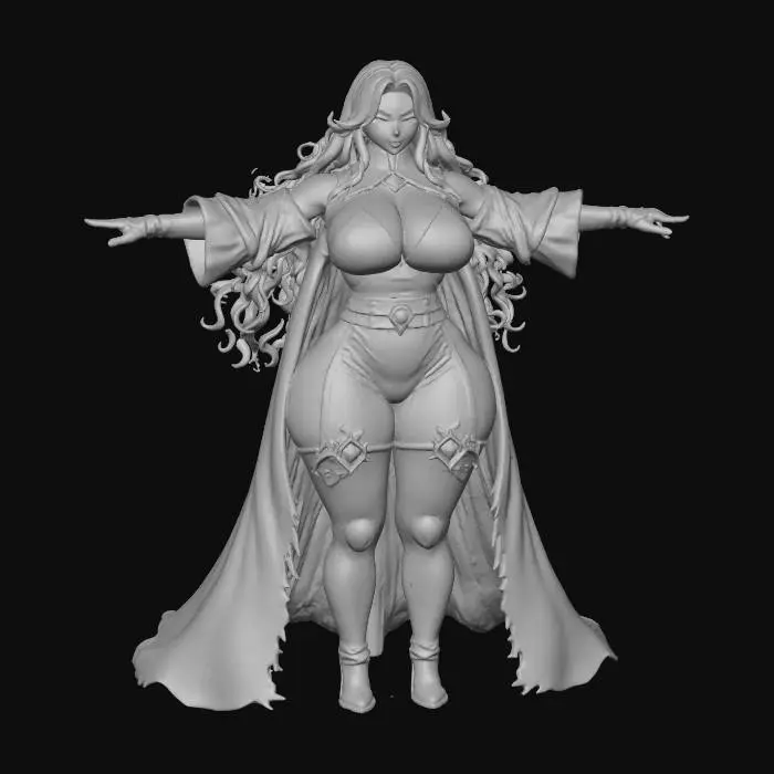 3D model for Female Aizen, #villain#