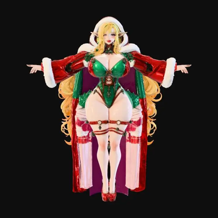3D model for Holiday Elf Glamour