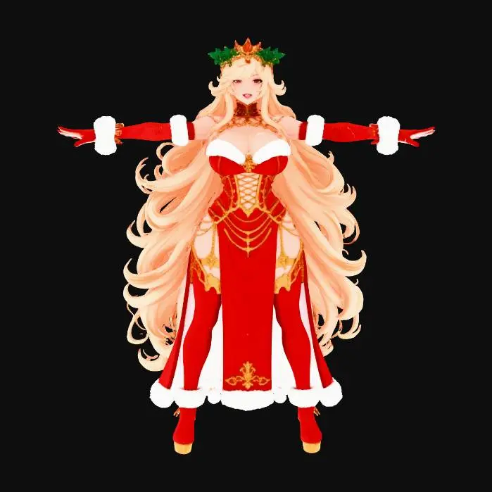 3D model for Crimson Holiday Elegance, #Christmas2025#