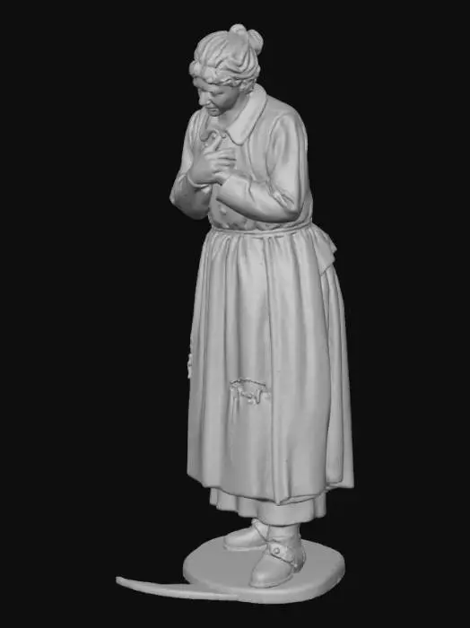 3D model for Thoughtful Figurine