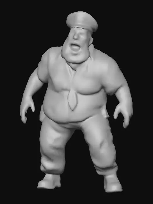 3D model for Zombie Officer Pursuit