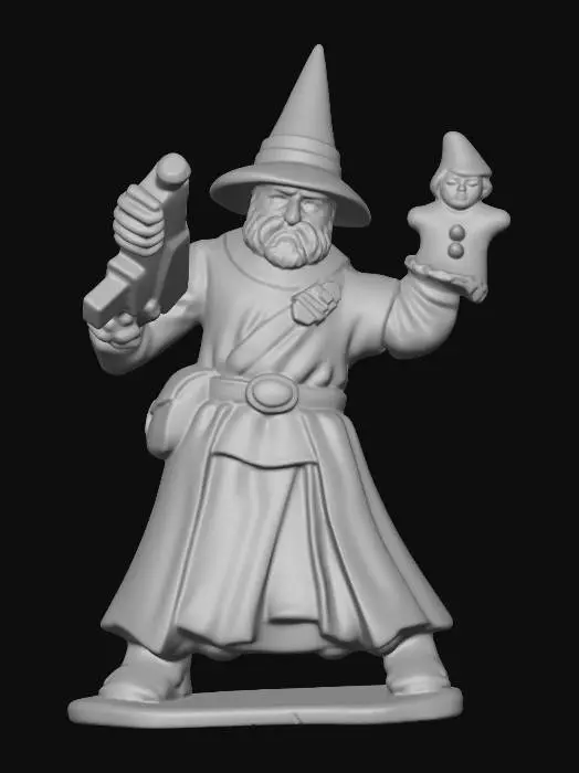 3D model for Wizard with Puppet