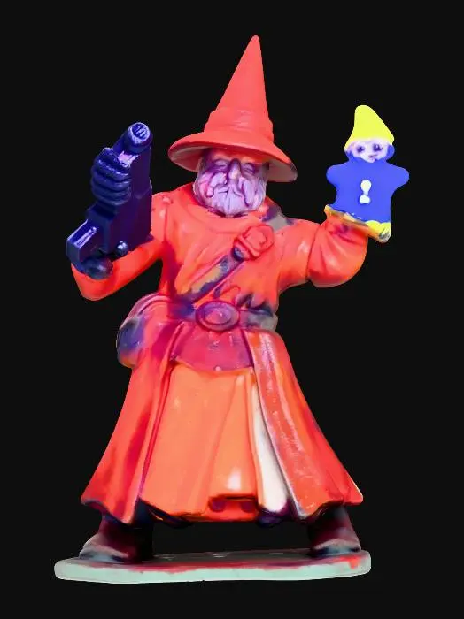 3D model for Wizard with Puppet