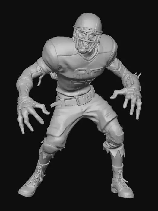 3D model for Zombie Footballer