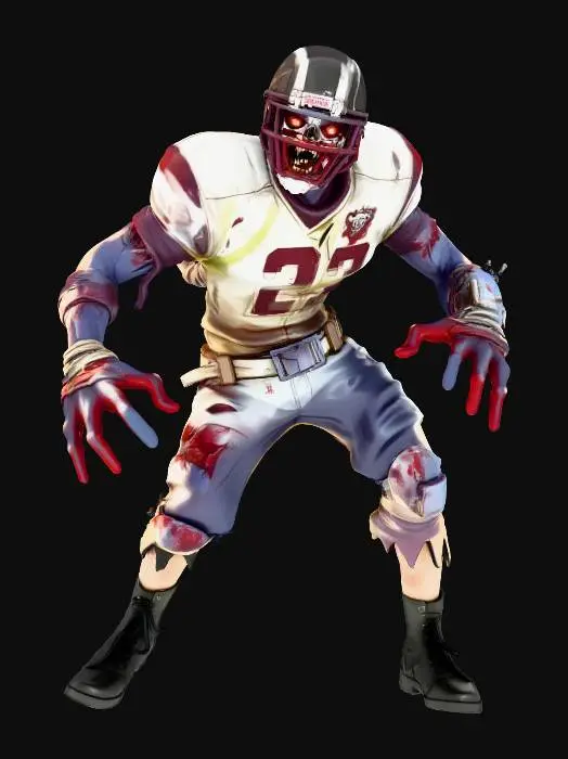 3D model for Zombie Footballer