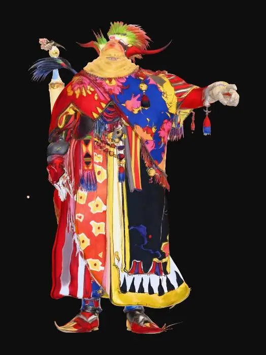 3D model for Colorful Jester