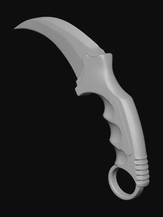3D model for Karambit Case Hardened
