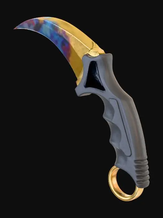 3D model for Karambit Case Hardened