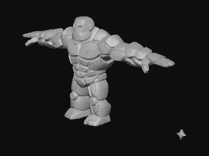3D model for taş golem