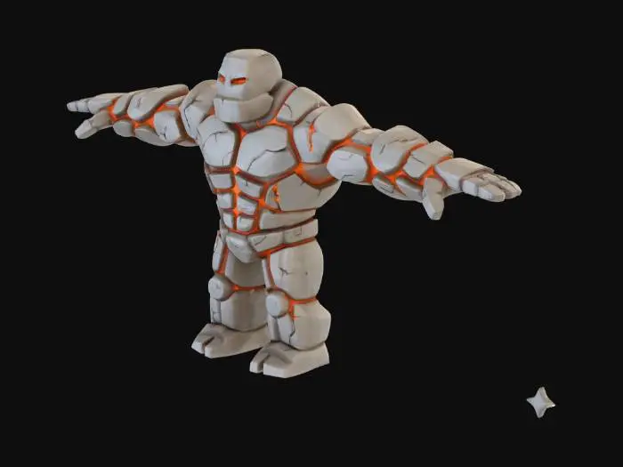 3D model for taş golem