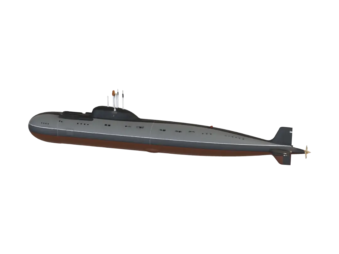 Midnight Submarine 3D model, vytvořený pomocí AI