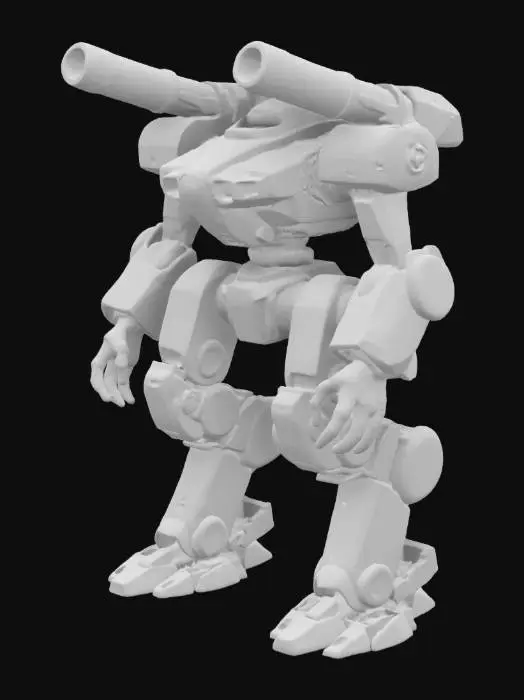 3D model for MEchwarior battle mech 