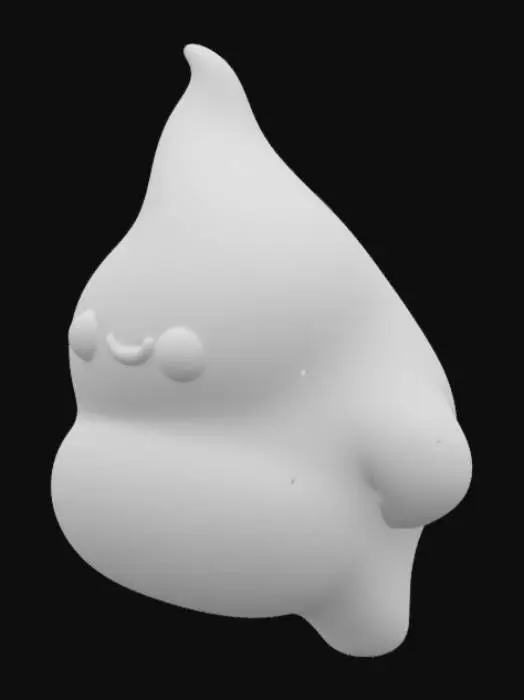 3D model for Slime Model Description:
Shape: The slime would be a simple, blob-like shape. Imagine a sphere that's been slightly squished from the top and bottom to give it a more organic, blobby appearance.
Texture: The surface would be smooth but with some subtle texture to suggest a gooey, liquid consistency:
 