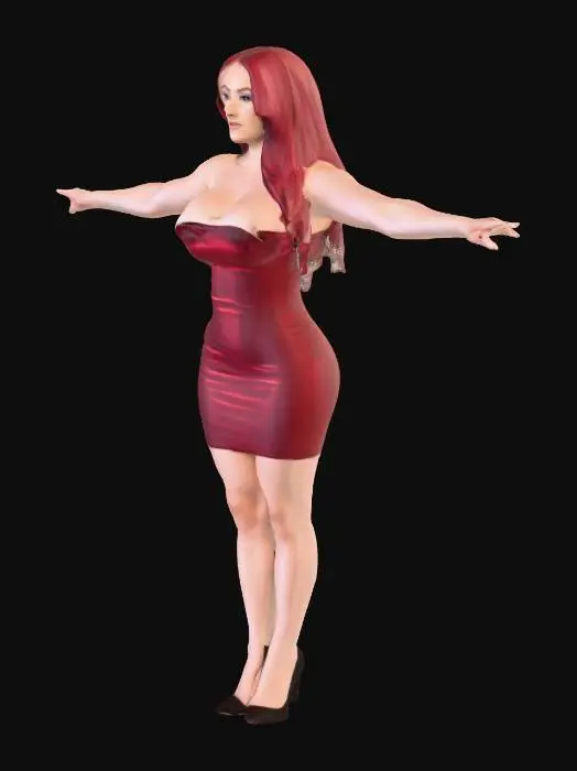 3D model for Elegance in Red