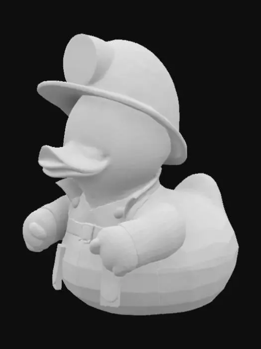 3D model for un canard en plastique pompier