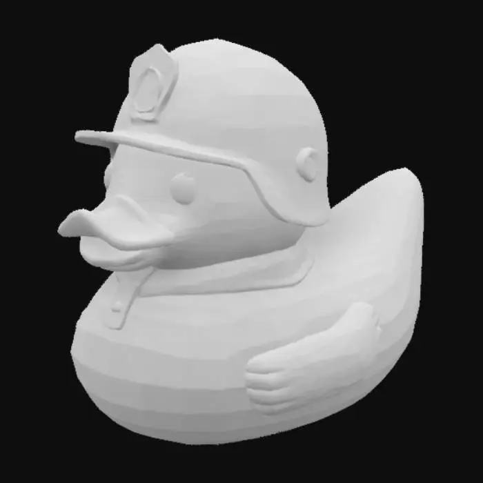 3D model for un canard en plastique pompier