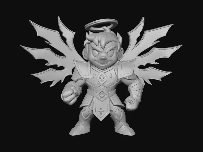 3D model for Fallen  Archangel Warrior, #villain#