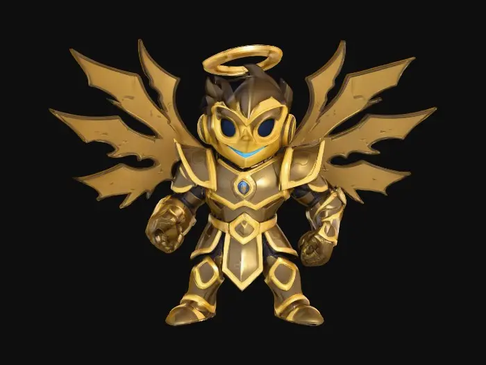 3D model for Fallen  Archangel Warrior, #villain#