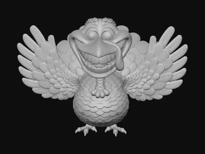 3D model for Happy Turkey, #Thanksgiving#