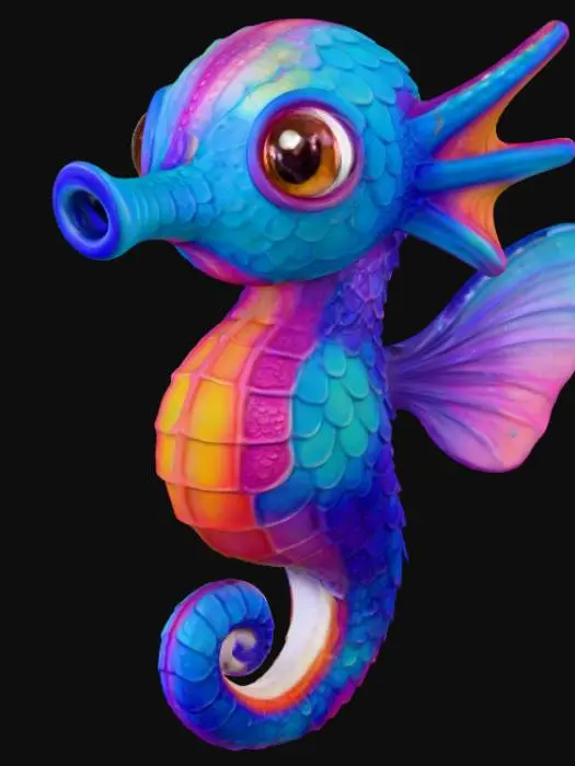 3D model for Neon Seahorse Fairy