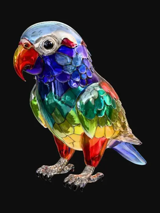 3D model for Prismatic Parrot  Glass