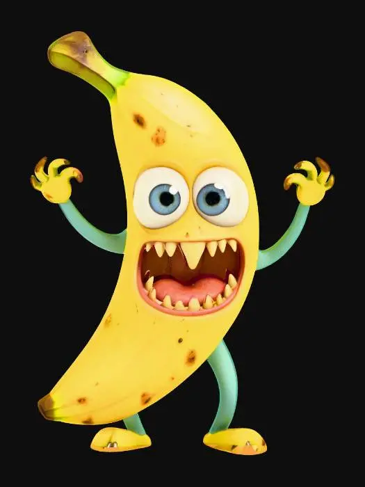 3D model for Bananamonster