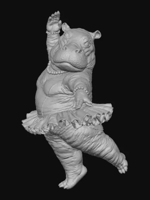 3D model for Elegant Hippo Ballerina