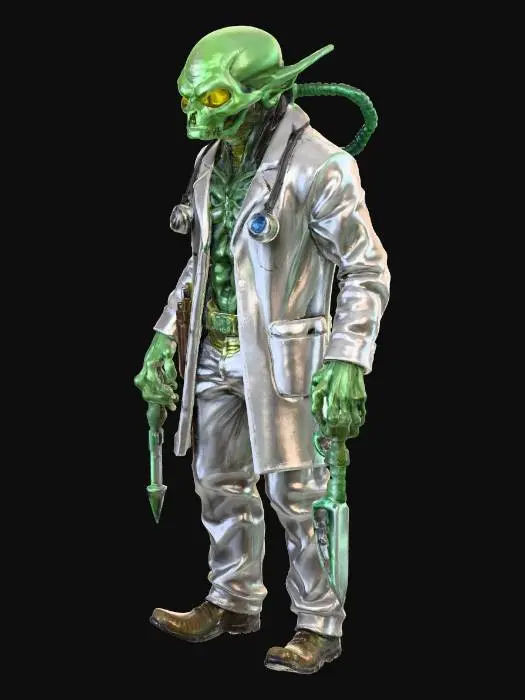 3D model for Alien Surgeon, #villain#