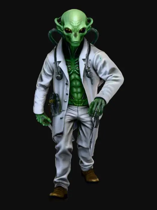 3D model for Alien Surgeon, #villain#