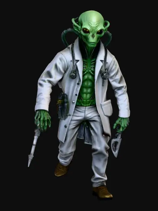 3D model for Alien Surgeon, #villain#
