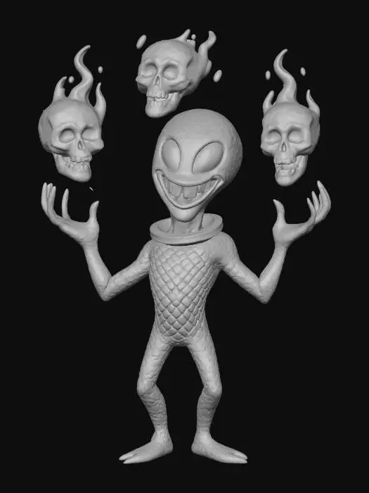 3D model for Alien Juggler