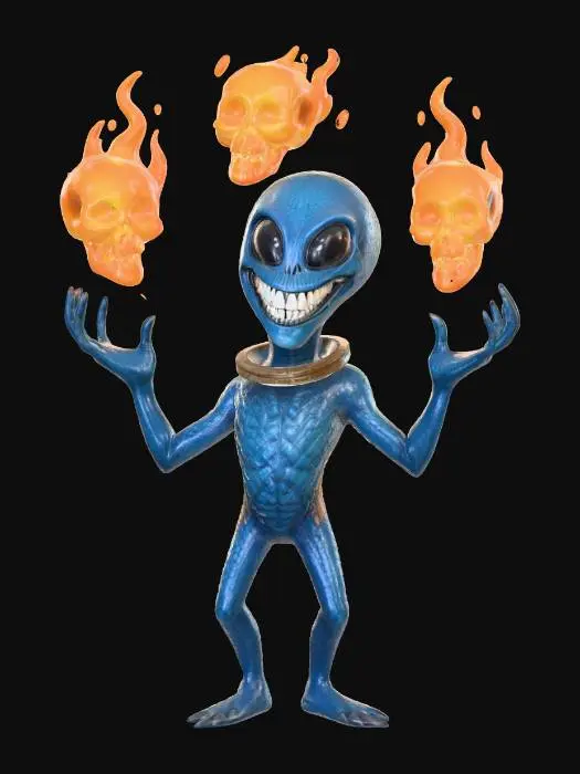 3D model for Alien Juggler