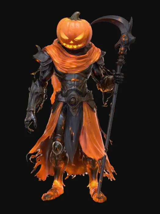 3D model for Flaming Pumpkin Warrior