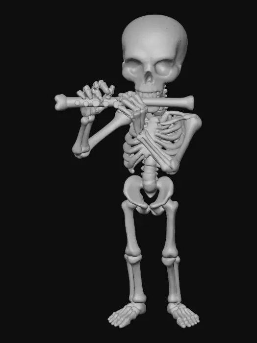 3D model for The Bone Piper

skeleton musician playing flute of bones, ribs carved with runes, glowing mist exiting flute holes, textures: matte bone, engraved symbols, glowing smoke emission, full-body symmetrical, #Halloween2025#