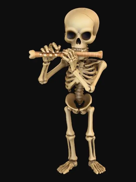 3D model for The Bone Piper

skeleton musician playing flute of bones, ribs carved with runes, glowing mist exiting flute holes, textures: matte bone, engraved symbols, glowing smoke emission, full-body symmetrical, #Halloween2025#
