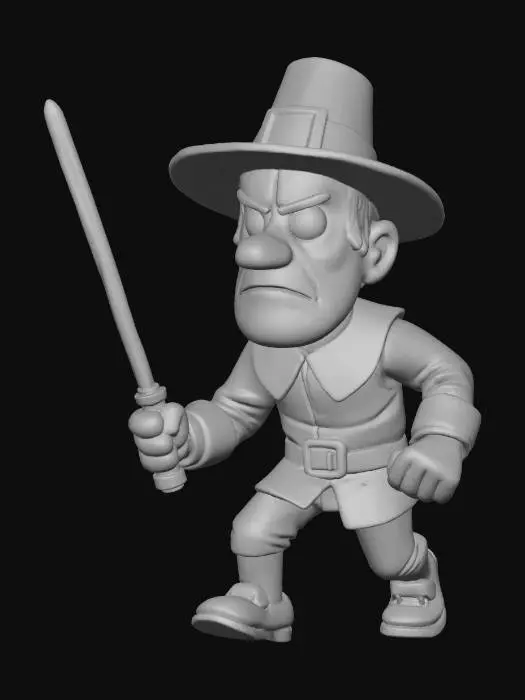 3D model for Pilgrim Jedi, #Thanksgiving#